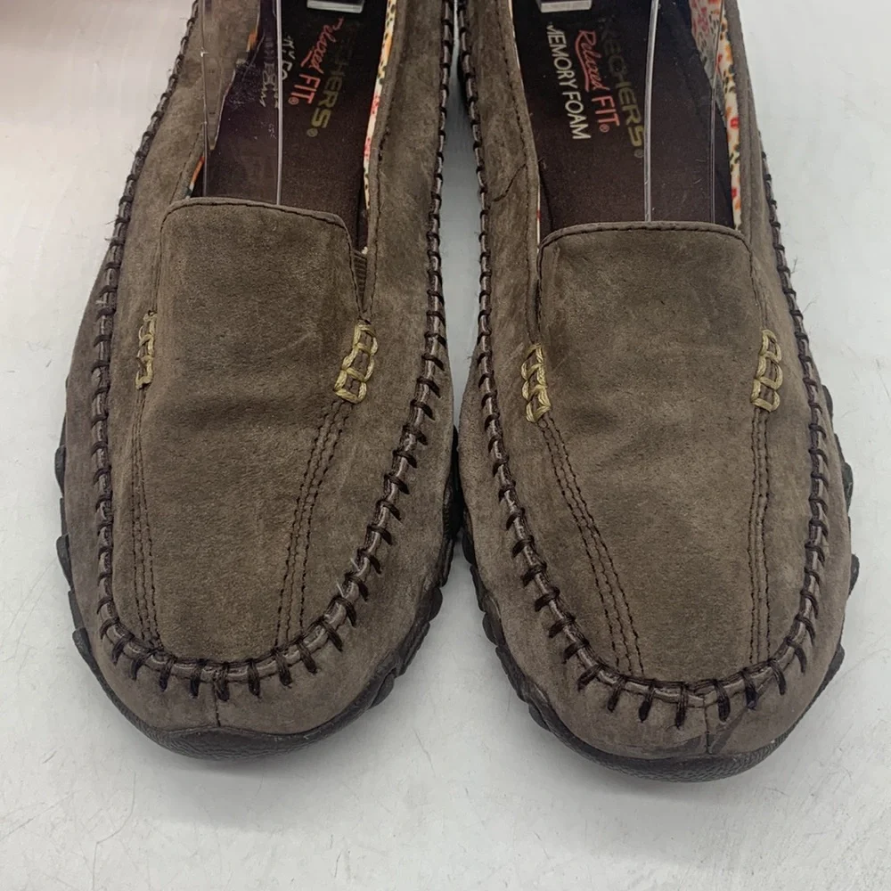 Skechers Light Brown Suede Slip On Loafer Size 7 SKT5015C - Picture 2 of 10